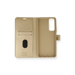 CPT90 Huawei P Smart 2021 Kılıf Trend S Plus Kapaklı Kılıf - Gold