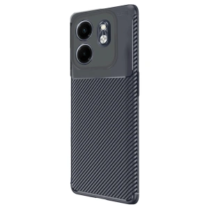 CPT90 İnfinix Smart 9 Kılıf Auto Focus Karbon Kapak - Lacivert