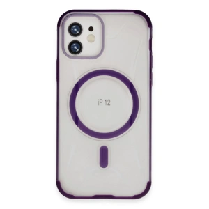CPT90 iPhone 12 Hilton Magsafe Kapak - Derin Mor
