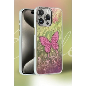 CPT90 iPhone 14 Pro Kılıf Blade Aynalı Desenli Kapak - Desen 2