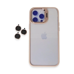 CPT90 iPhone 14 Pro Kılıf Roblox Lens Standlı Kapak - Pudra