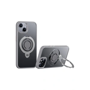 CPT90 iPhone 15 Avatar 360 Dönen Magsafe Kapak - Titan Gri
