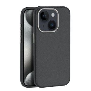 CPT90 iPhone 15 Kılıf Wonder Deri Magsafe Kapak - Siyah