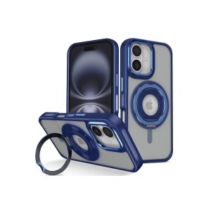 CPT90 iPhone 16 Banza Magsafe Standlı Kapak - Lacivert