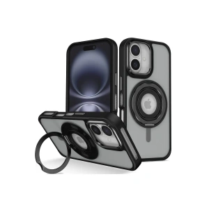 CPT90 iPhone 16 Banza Magsafe Standlı Kapak - Siyah