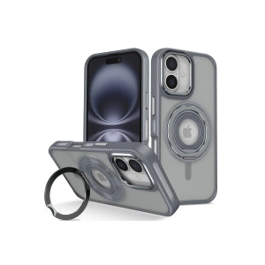 CPT90 iPhone 16 Banza Magsafe Standlı Kapak - Titan Gri