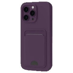 CPT90 iPhone 16 Plus Kılıf Kelvin Kartvizitli Silikon - Derin Mor