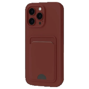 CPT90 iPhone 16 Pro Kılıf Kelvin Kartvizitli Silikon - Bordo