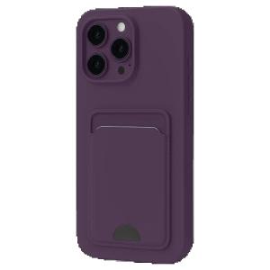 CPT90 iPhone 16 Pro Kılıf Kelvin Kartvizitli Silikon - Derin Mor