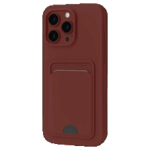 CPT90 iPhone 16 Pro Max Kılıf Kelvin Kartvizitli Silikon - Bordo