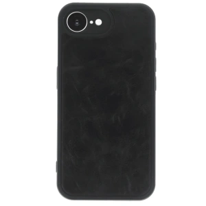 CPT90 iPhone 16E Kılıf Aras Deri Kapak - Siyah