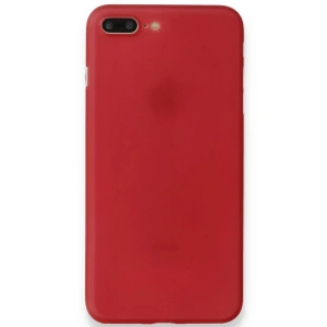 CPT90 iPhone 8 Plus Kılıf PP Ultra İnce Kapak - Kırmızı
