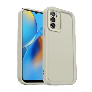 CPT90 Oppo A16 Kılıf Viera Silikon - Krem