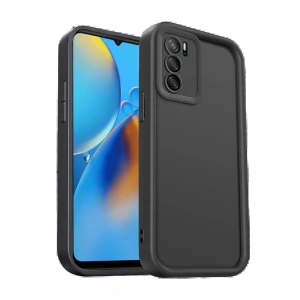 CPT90 Oppo A16 Kılıf Viera Silikon - Siyah