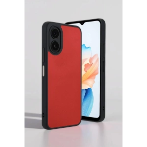 CPT90 Oppo A38 Kılıf Aras Deri Kapak - Pudra