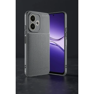 CPT90 Oppo A5 Pro 4G Kılıf Auto Focus Karbon Kapak - Gri