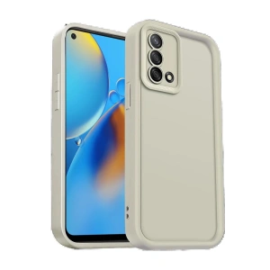 CPT90 Oppo A74 4G Kılıf Viera Silikon - Krem