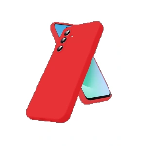 CPT90 Samsung Galaxy A17 5G Nano içi Kadife Silikon - Kırmızı