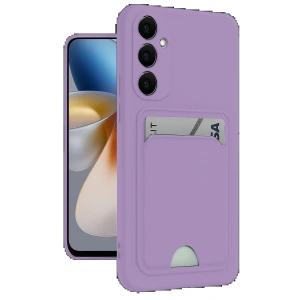 CPT90 Samsung Galaxy M15 Kelvin Kartvizitli Silikon - Lila