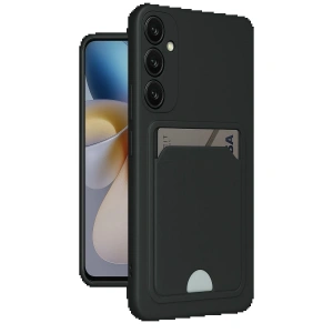 CPT90 Samsung Galaxy M15 Kelvin Kartvizitli Silikon - Siyah