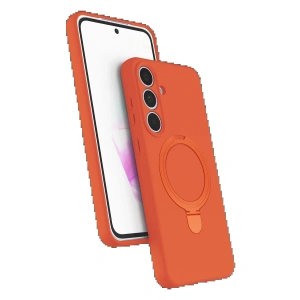 CPT90 Samsung Galaxy S24 FE Regal Magsafe Standlı Kapak - Turuncu