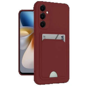 CPT90 Samsung Galaxy S24 Plus Kelvin Kartvizitli Silikon - Bordo