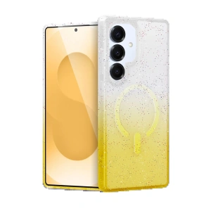 CPT90 Samsung Galaxy S25 Plus Pummel Shiny Magsafe Kapak - Gold