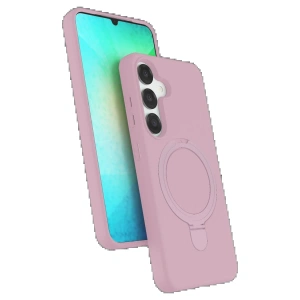 CPT90 Samsung Galaxy S25 Regal Magsafe Standlı Kapak - Açık Pembe