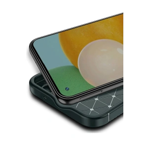 CPT90 Tecno Spark 30C Kılıf Auto Focus Karbon Kapak - Koyu Yeşil