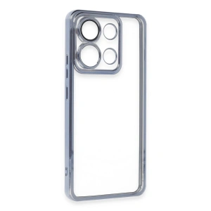 CPT90 Xiaomi Poco X6 Pro Kılıf Lensli Silikon - Açık Mavi