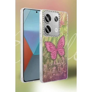 CPT90 Xiaomi Redmi Note 13 Pro 4G Kılıf Blade Aynalı Desenli Kapak - Desen 1