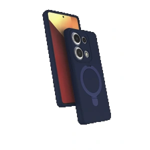 CPT90 Xiaomi Redmi Note 13 Pro 4G Regal Magsafe Standlı Kapak - Lacivert