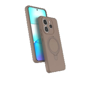 CPT90 Xiaomi Redmi Note 14 4G Regal Magsafe Standlı Kapak - Çöl Titanyum