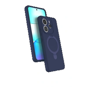 CPT90 Xiaomi Redmi Note 14 4G Regal Magsafe Standlı Kapak - Lacivert