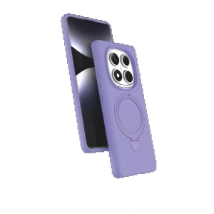 CPT90 Xiaomi Redmi Note 14 Pro 4G Regal Magsafe Standlı Kapak - Lila