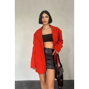 Oversize Ceket - KIRMIZI