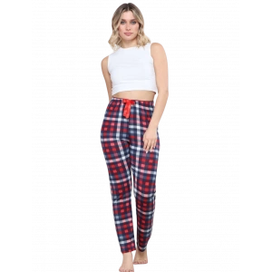 Pijama Altı Modal  Ring Viskon Kumaş-Pöti Kare Desenli