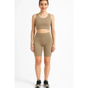 Tayt Crop Takım-Taş