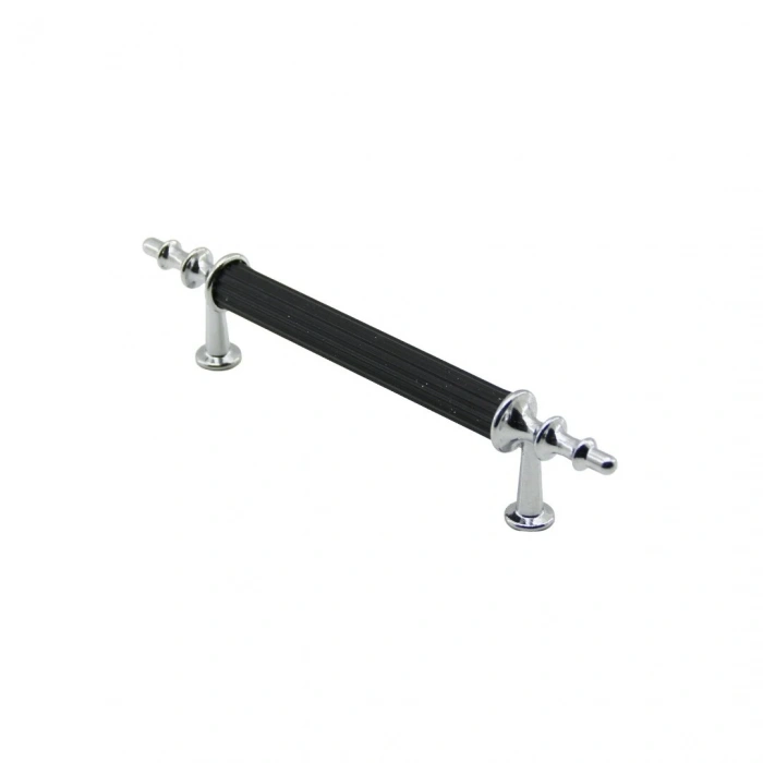 10 ADET KROM - SİYAH BORU KULP 9.6CM (5047)