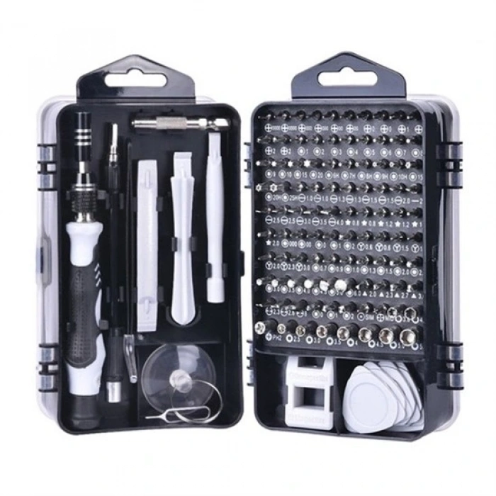 115 in 1 Hassas Tornavida Onarım Alet Manyetik Sürücü Kitli Elektronik Hassas Tornavida Seti (5047)