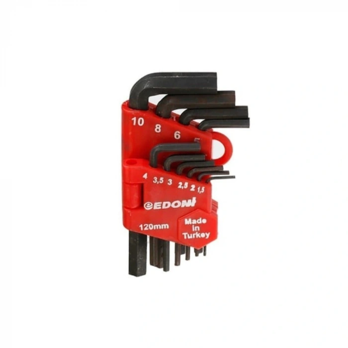 120 mm 10 Parça Alyan Seti Siyah