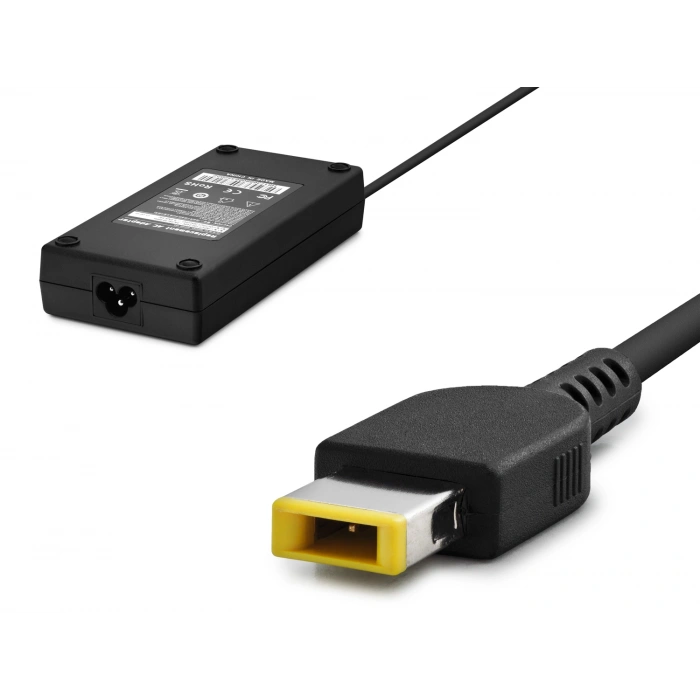 20V 8.5A 170W Laptop Adaptörü - Usb Tip Sarı Kare Uç - Ibm Uyumlu - Siyah GXHH2