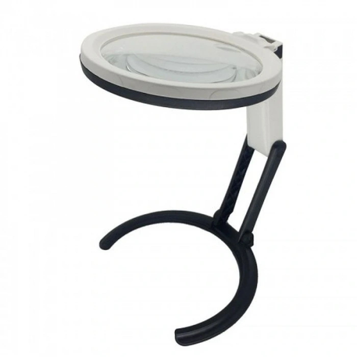 2X5X120Mm 10 Ledli Masaüstü Büyüteç