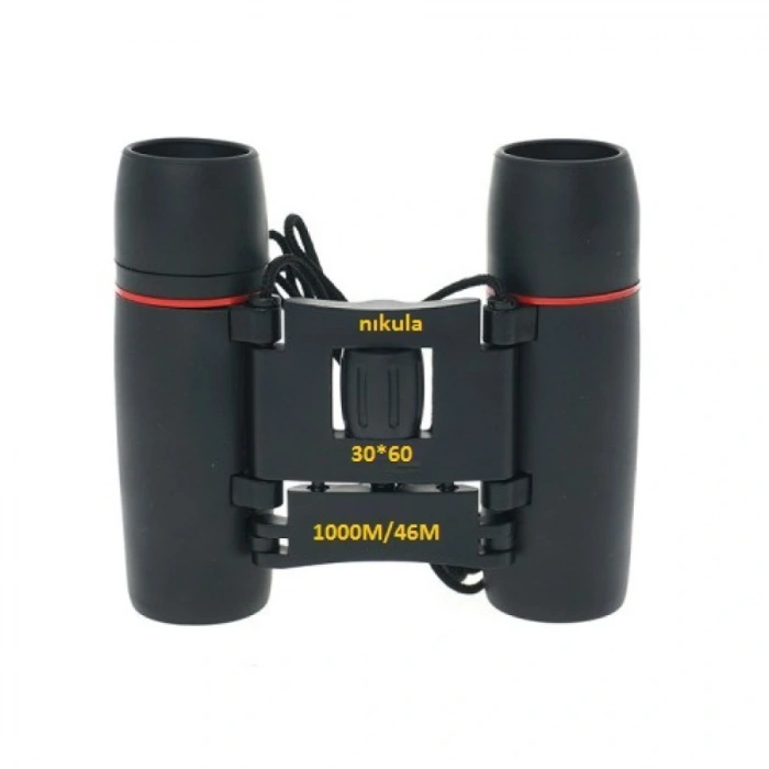 30X60 Cepte Taşımalı Kauçuk Kaplamalı Mini  Siyah