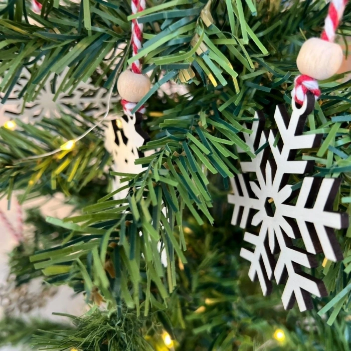 Ahşap Yılbaşı Ağaç Süsü-BY15 (5047)