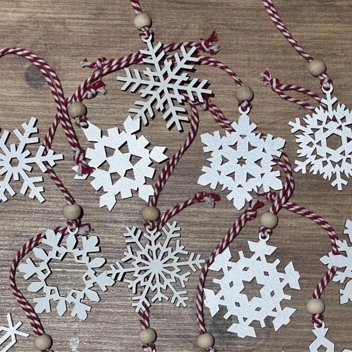 Ahşap Yılbaşı Ağaç Süsü-BY15 (5047)