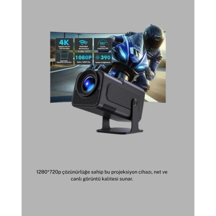 Android Projeksiyon Game Box – 1280x720p HD Çözünürlük, Bluetooth,HDMI ve USB Girişli