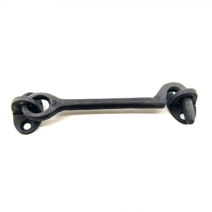 Antika Tarz Dekoratif Pirinç Çengeli - 13cm, Oksit