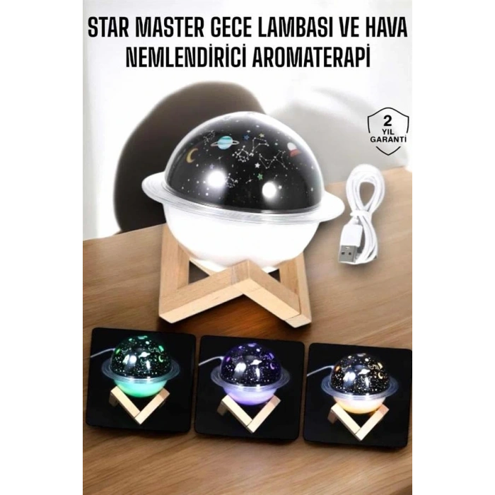 Aromaterapi Hava Nemlendirici Masa ve Gece Lambası