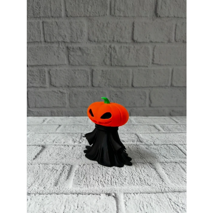 Balkabağı Figür 9cm Cadılar Bayramı Dekoratif Biblo